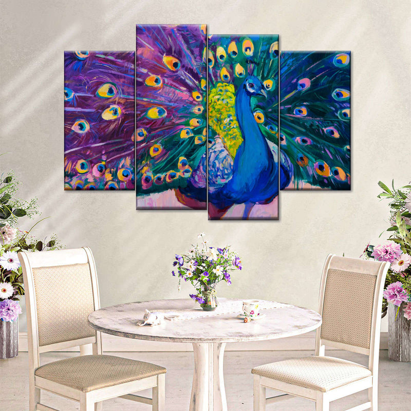 Dazzling Peacock Wall Art