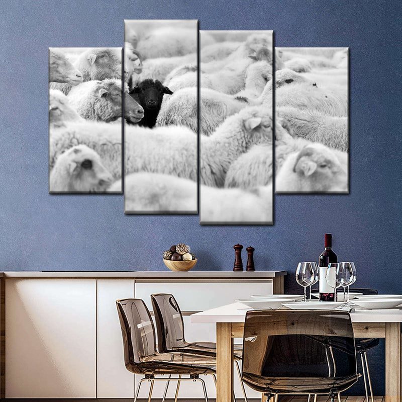 Distinct Black Sheep Wall Art