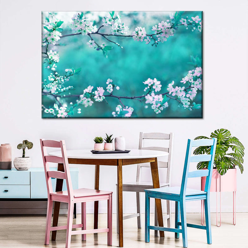 White Cherry Blossoms In Japan Wall Art