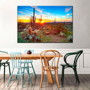 Sonoran Desert Sunset Landscape Wall Art