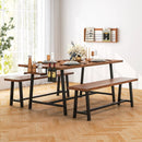 Dining Table Set for 5-7 with 2-Bottle Wine Rack and Condiment Holder by LJGDeals