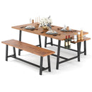 Dining Table Set for 5-7 with 2-Bottle Wine Rack and Condiment Holder by LJGDeals