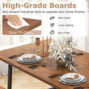 Dining Table Set for 5-7 with 2-Bottle Wine Rack and Condiment Holder by LJGDeals