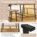Dining Table Set for 5-7 with 2-Bottle Wine Rack and Condiment Holder by LJGDeals