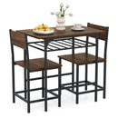 Dining Table Set with Metal Frame and Storage Rack by LJGDeals