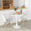 32 Inch Modern Tulip Round Dining Table with MDF Top-White by LJGDeals