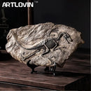 GobekUsa Dinosaur Fossil Resin Craft Figurine | Home Office Sculpture Decoration