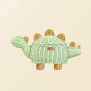 Dinosaur Rattan Storage Basket Mint Green - Medium by MOMIJI US LLC