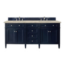 James Martin Brittany 72" Double Bathroom Vanity, Victory Blue