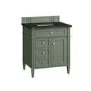 James Martin Brittany 30" Single Bathroom Vanity, Smokey Celadon