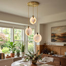 Disc Harvest Alabaster Chandelier