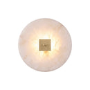 Disc Shaped Alabaster Wall Light