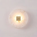 Disc Shaped Alabaster Wall Light