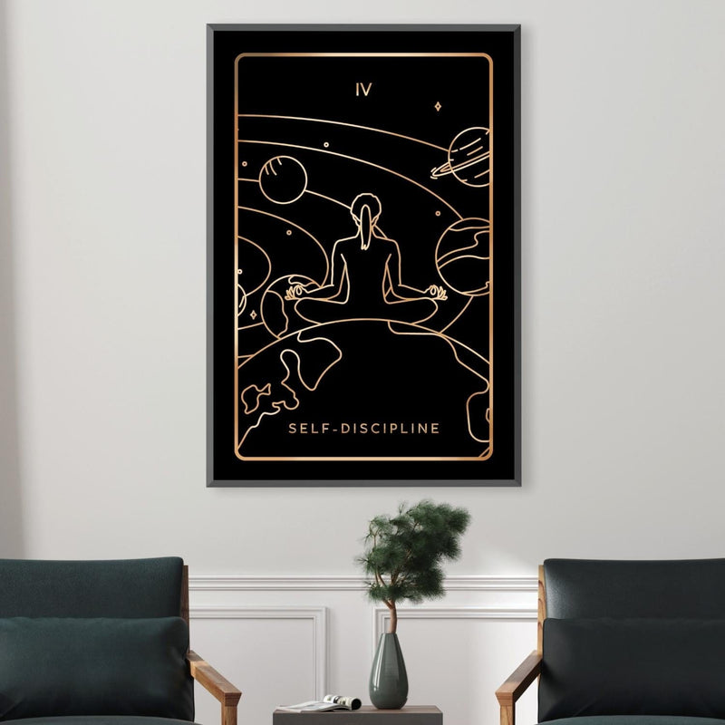 Discipline Tarot Card Canvas