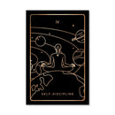 Discipline Tarot Card Canvas