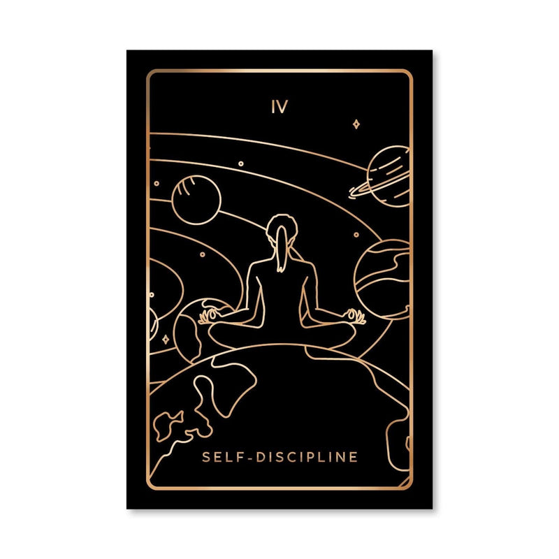 Discipline Tarot Card Canvas