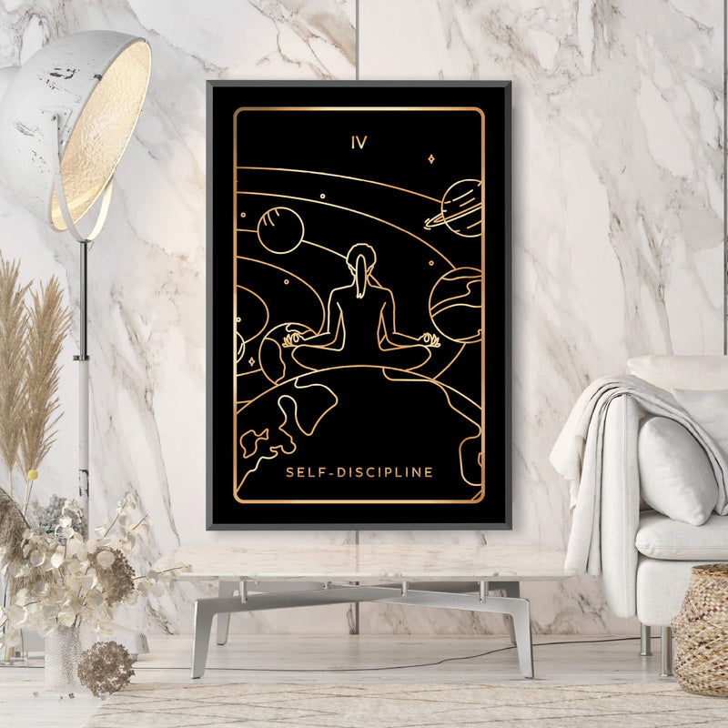 Discipline Tarot Card Canvas