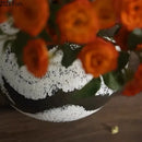 GobekUsa Ink Painting Ceramic Vase: Flower Pots Desk Decor Crafts Floral Room Aesthetic