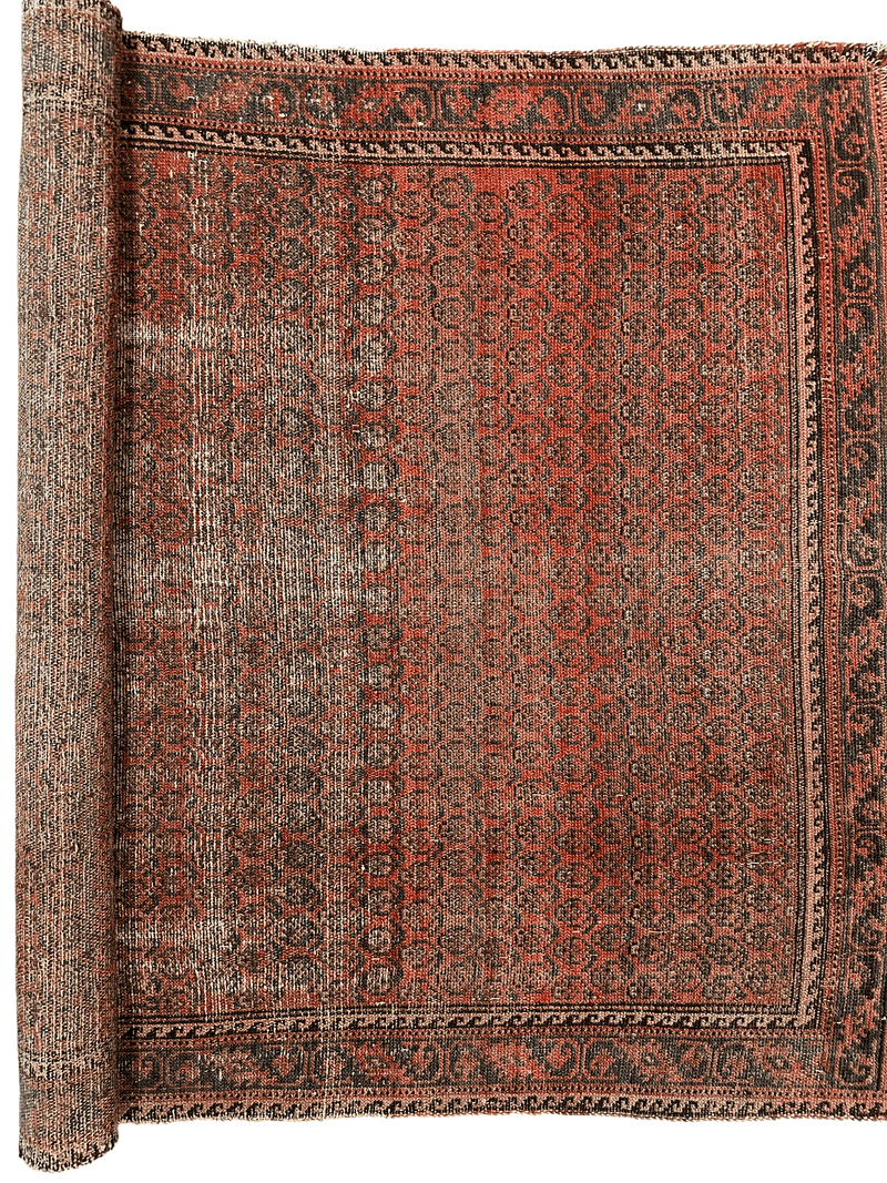 Distressed Persian Paisley Rug 3’8” x 5’2”