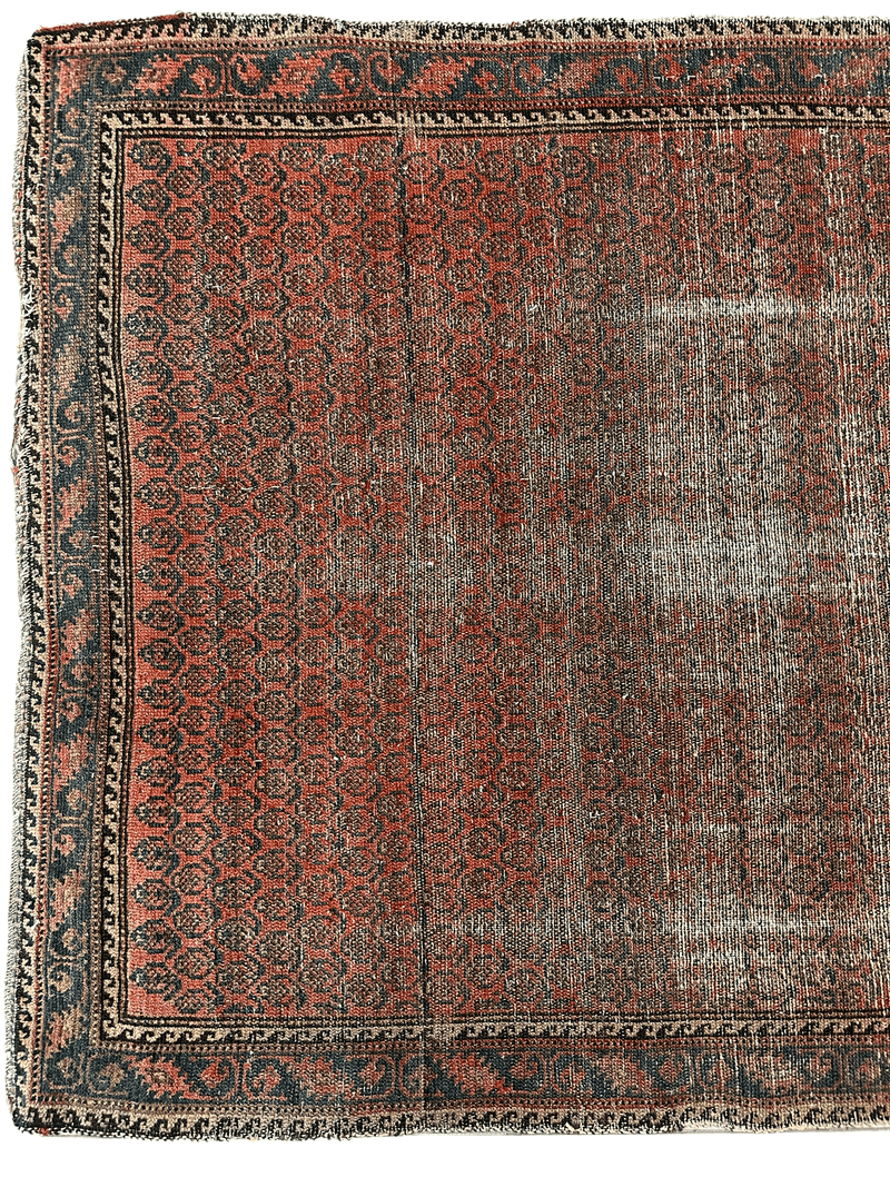 Distressed Persian Paisley Rug 3’8” x 5’2”