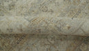Distressed Silver And Beige Hand Knotted khotan design Custom Made wool area rug by The Rug Decor