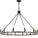 GobekUsa Iron Candle Chandelier for Living Room Bedroom Dining Room