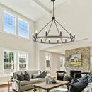 GobekUsa Iron Candle Chandelier for Living Room Bedroom Dining Room