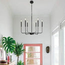 GobekUsa Iron Candle Chandelier for Living Room Bedroom Dining Room