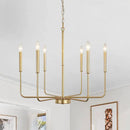 GobekUsa Iron Candle Chandelier for Living Room Bedroom Dining Room