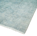 Distressed Vintage 8x11 Blue Traditional Oxidized Textured Persian Low Pile Wool Rug | TRD4308