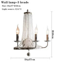 GobekUsa Crystal Tassel Wall Lamp: Elegant LED Lighting for Home, Hotel, and Lobby Decor