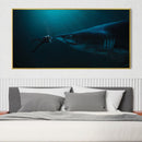 Diver and Shark Canvas