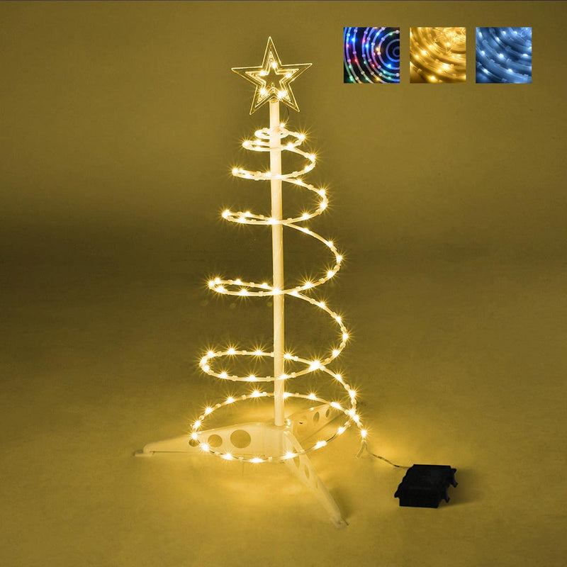 DIY 2ft Spiral Christmas Tree Small Battery Operated