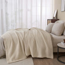 100% Cotton Waffle Weave Blanket - Mikala Collection by Great Bay Home
