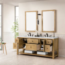 James Martin Breckenridge 72" Double Bathroom Vanity, Light Natural Oak