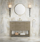 James Martin Lucian 48" Single Bathroom Vanity, Pebble Oak