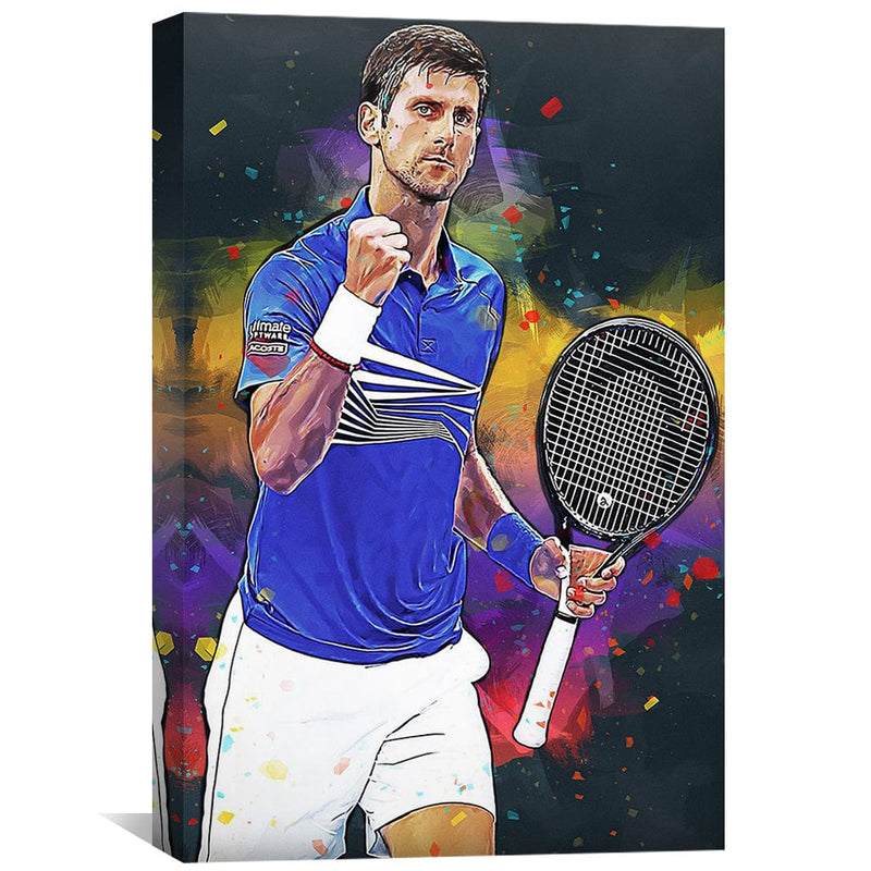 Djokovic Celebration Canvas