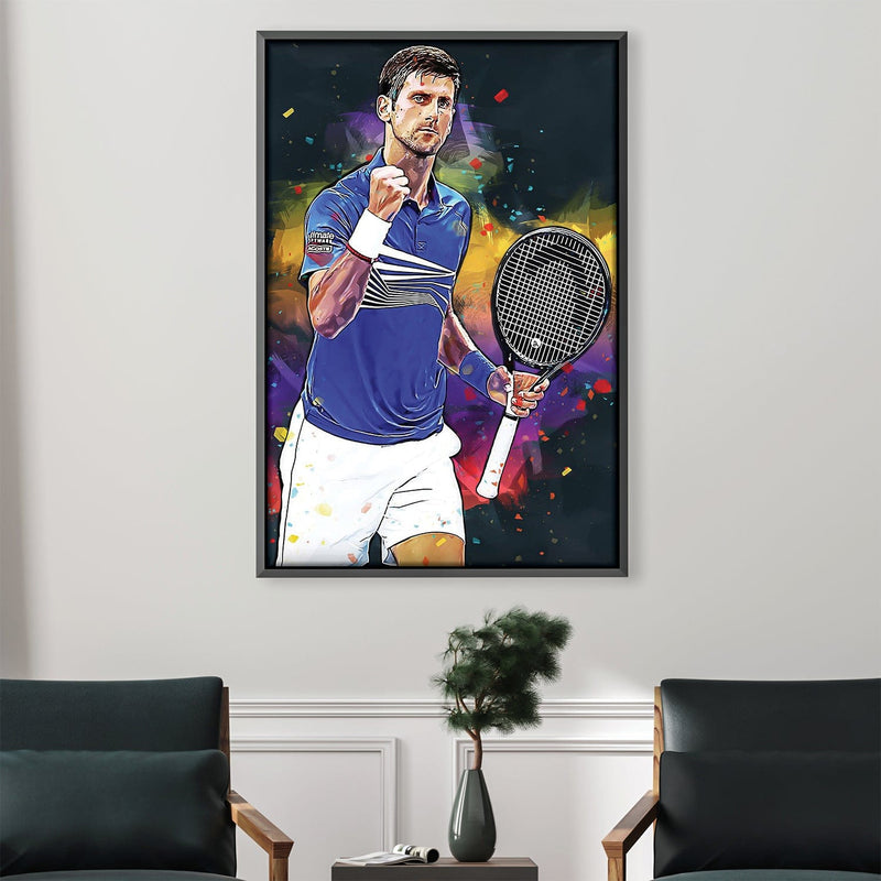 Djokovic Celebration Canvas