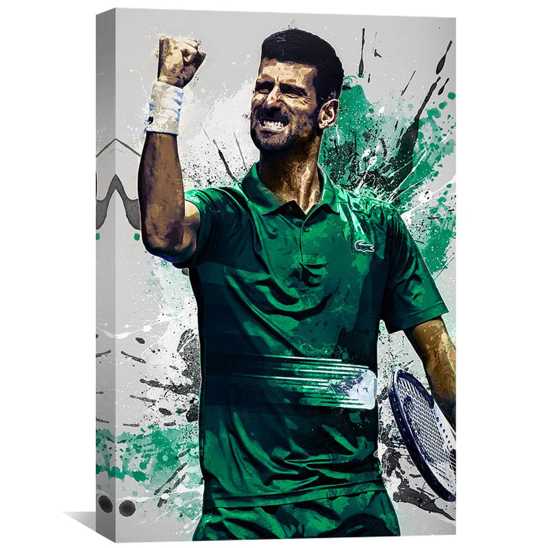 Djokovic in Green Canvas