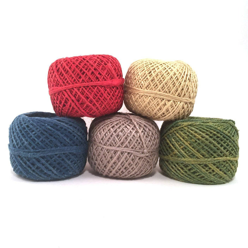 DK Weight Naturally Herbal Dyed Recycled Silk Yarn Packs