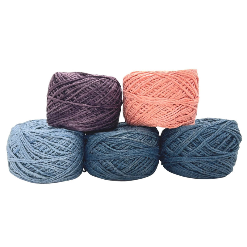 DK Weight Naturally Herbal Dyed Recycled Silk Yarn Packs