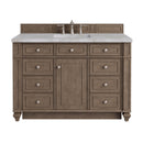 James Martin Bristol 48" Single Bathroom Vanity, Whitewashed Walnut