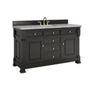 James Martin Brookfield 60" Single Bathroom Vanity, Black Onyx