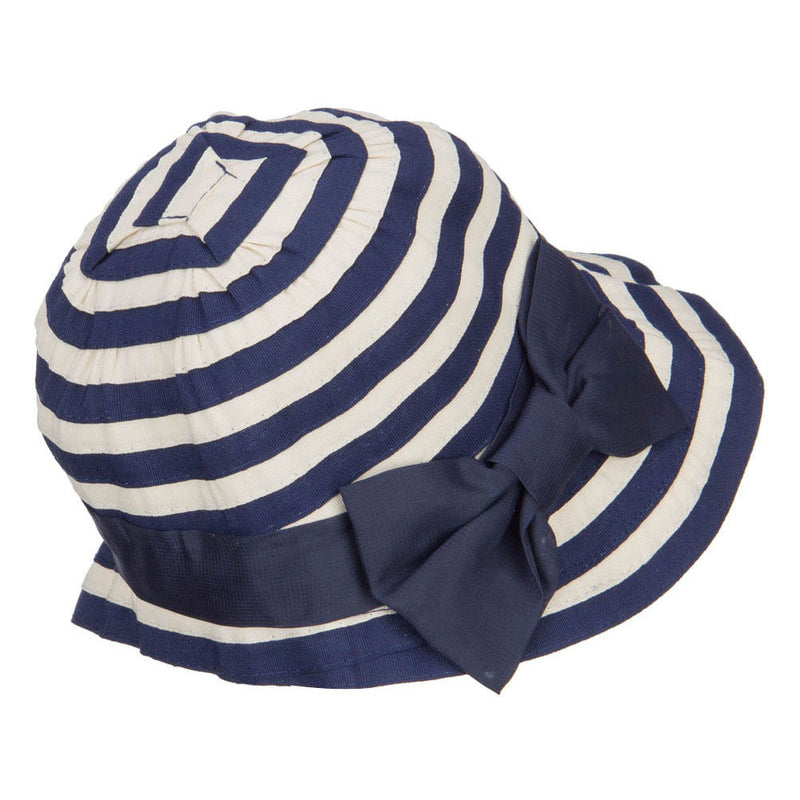 Girl's Spiral Design Bow Bucket Hat