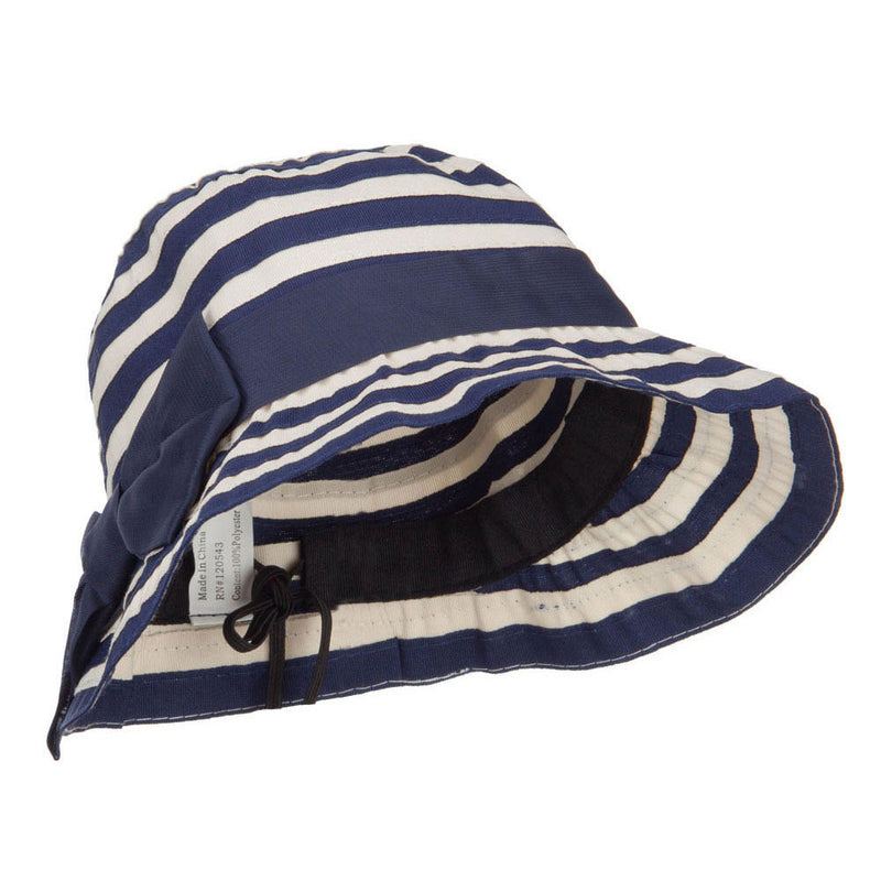 Girl's Spiral Design Bow Bucket Hat