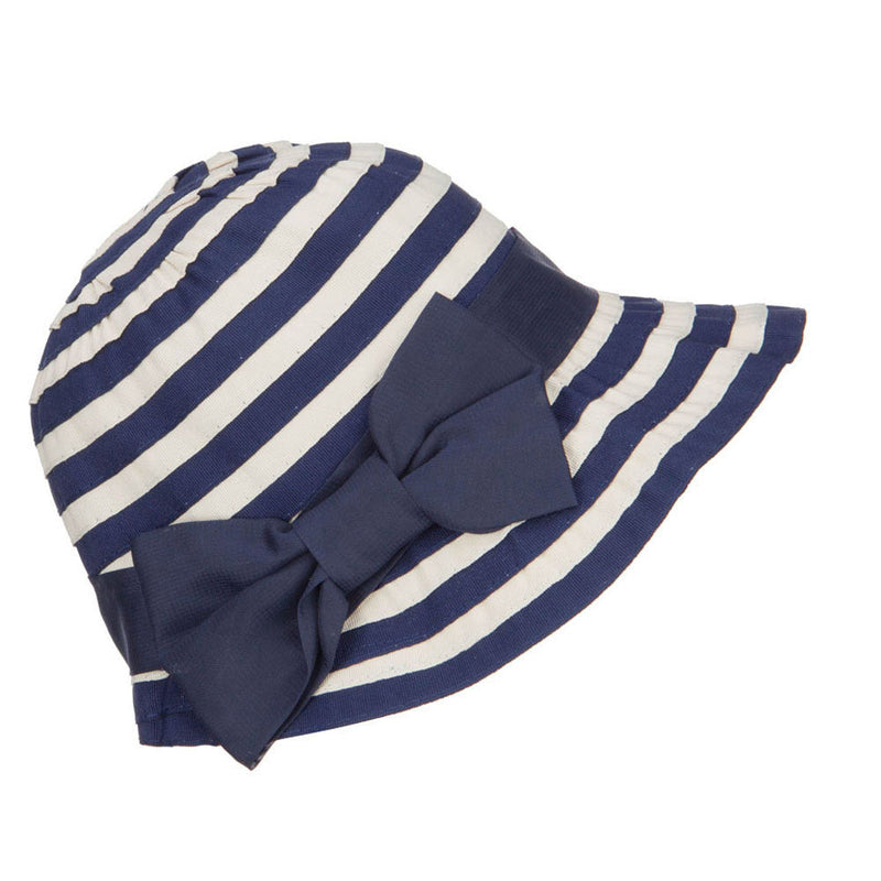 Girl's Spiral Design Bow Bucket Hat