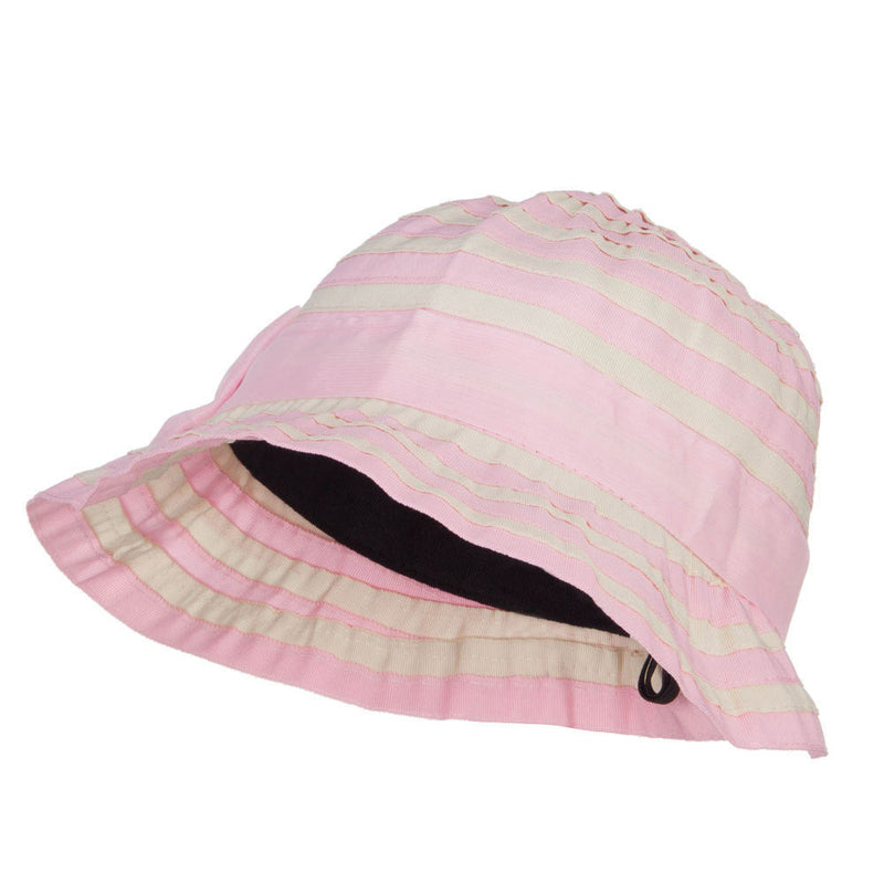 Girl's Spiral Design Bow Bucket Hat