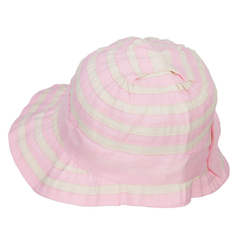 Girl's Spiral Design Bow Bucket Hat