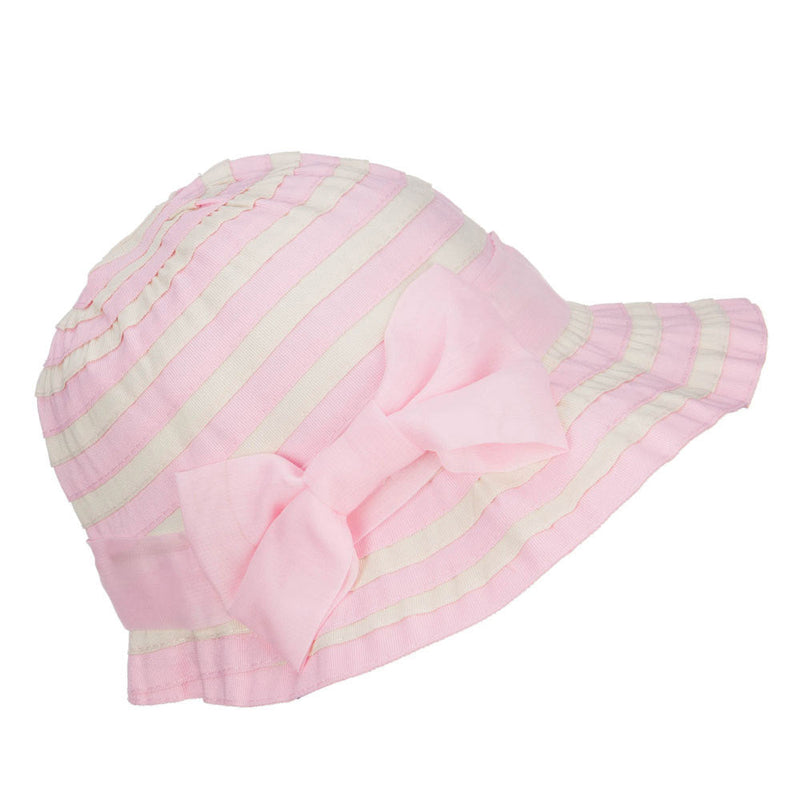 Girl's Spiral Design Bow Bucket Hat