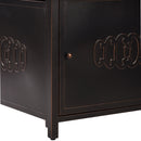 Aluminum 42-in Square Patio Fire Table Set with Swivel Rocking Chairs